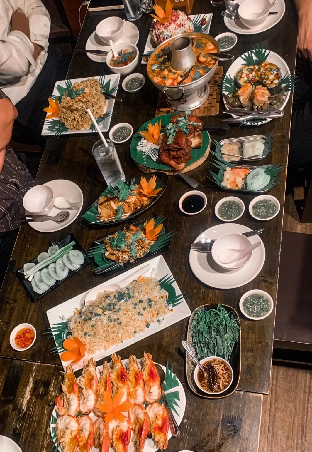 Dishes served at the September 2025 team dinner