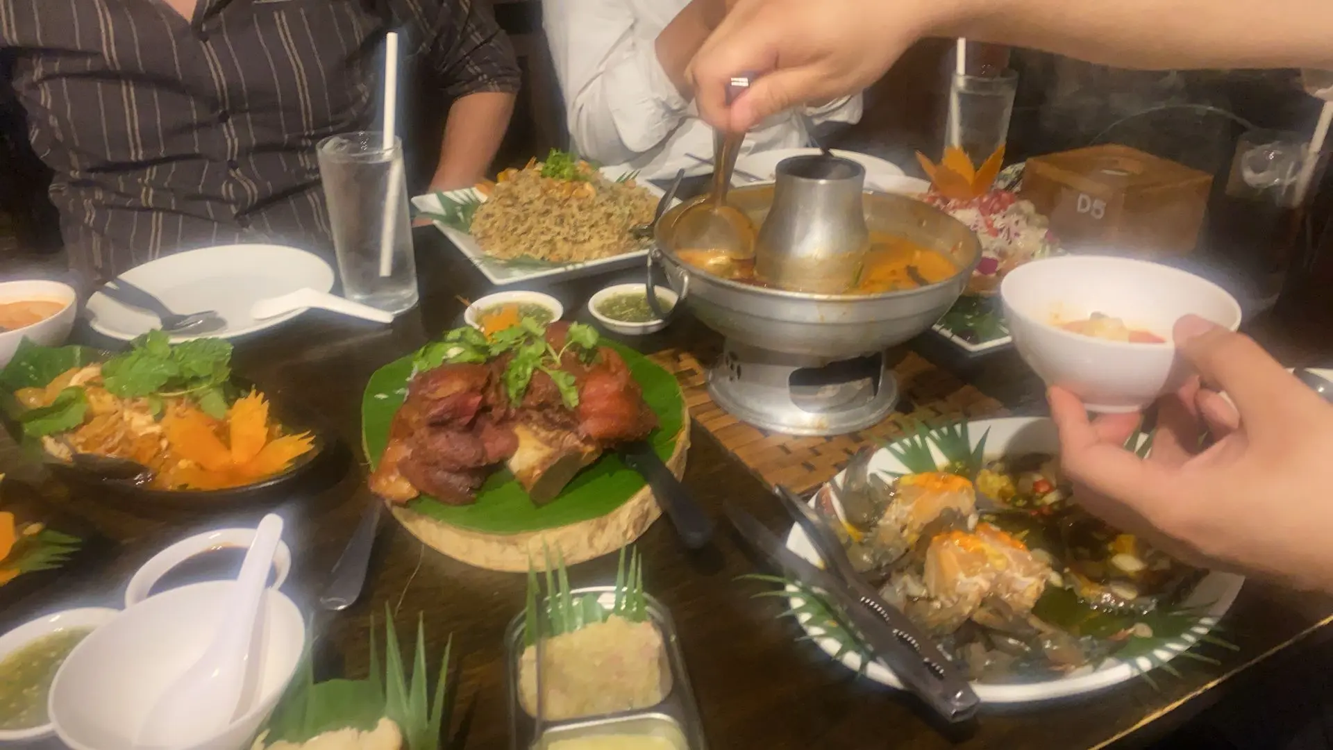 Riverside restaurant on the Chao Phraya River, venue of the Project Management and Consulting team dinner